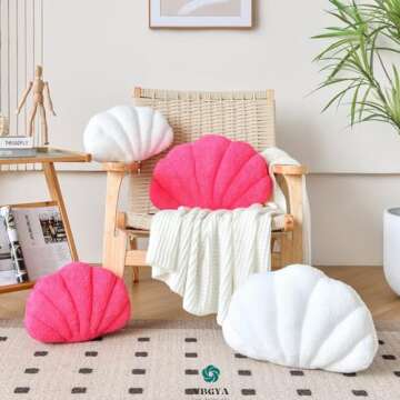 VBGYA Seashell Decorative Pillow - Ocean-Inspired Soft Plush
