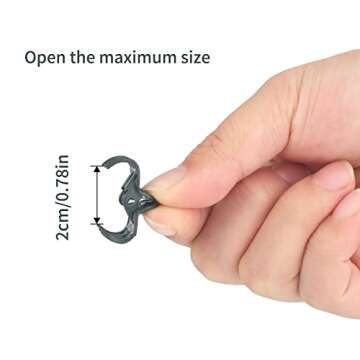 KINGLAKE Orchid Clips,Plant Support Clips,Garden Flower Vine Clips,100 Pcs Garden Cymbidium Clips to...