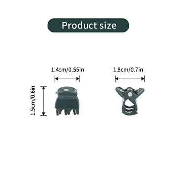 KINGLAKE Orchid Clips,Plant Support Clips,Garden Flower Vine Clips,100 Pcs Garden Cymbidium Clips to Keep Stems Vines Grow Upright,Dark Green