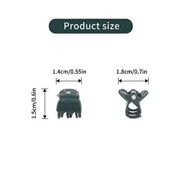 KINGLAKE Orchid Clips,Plant Support Clips,Garden Flower Vine Clips,100 Pcs Garden Cymbidium Clips to Keep Stems Vines Grow Upright,Dark Green