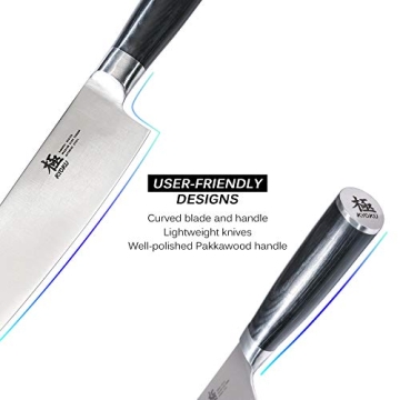 Premium KYOKU 5-Knife Set for Chefs and Home Cooks
