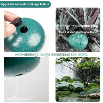 SITKOL 3 Inch Rain Drum - Musical Instrument for Yoga