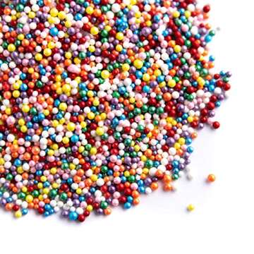 Sweets Indeed Sprinklefetti - Rainbow Nonpareils - Gluten Free Sprinkle For Baking - 6 ounces