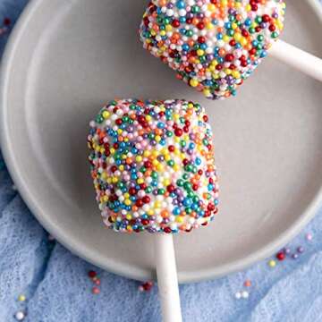 Sweets Indeed Sprinklefetti - Rainbow Nonpareils - Gluten Free Sprinkle For Baking - 6 ounces