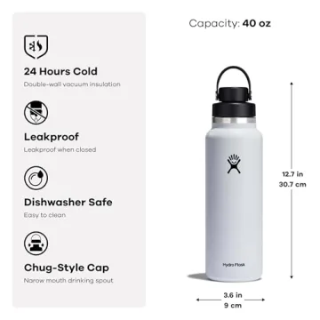 Hydro Flask 40 Oz Wide Flex Chug Cap Water Bottle