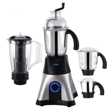 BOSS Cyclone 4-Jar Perfect Mixer Grinder 750 Watt Powerful Motor, 3 Variable Speed with Incher, 110V...