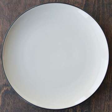 Noritake Colorwave Graphite Dinner Plate, Coupe, 10 1/2", Set of 4 in Black/Graphite
