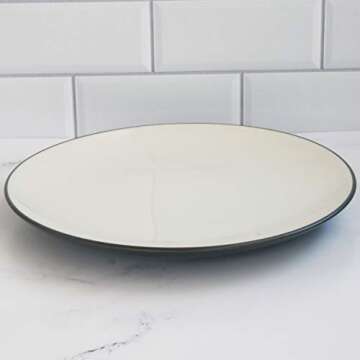 Noritake Colorwave Graphite Dinner Plate, Coupe, 10 1/2", Set of 4 in Black/Graphite