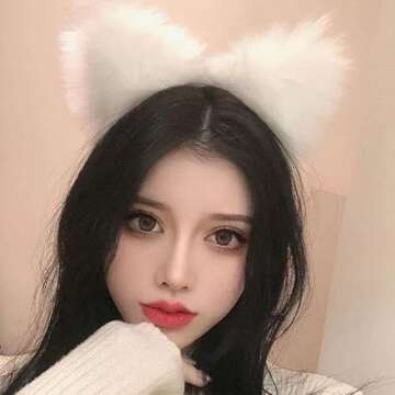 YOVECATHOU Light Up LED Cat Ears Headband for Parties