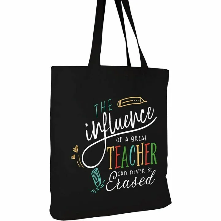 Funny Teacher Christmas Gifts Canvas Bag for Teachers