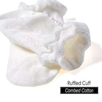 Non Slip Ruffle Baby Socks for Girls - EPEIUS