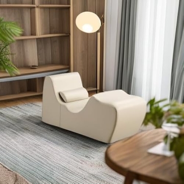 ZINUS Lotus Zero Gravity Chaise Lounger - No Assembly, Oatmeal