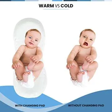 Changing Pad Liner, Fits in Peanut Shaped Changing Pads, Super Soft Peanut Changer Liners are Warm On a Baby's Back, Thicker Waterproof Pads are Machine Washable - 3 Pack