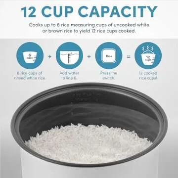 AROMA 12-Cup Digital Rice Cooker - Versatile Cooking