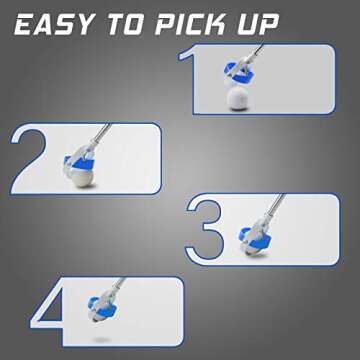Golf Ball Retriever, Golf Balls Retriever Telescopic for Water with Spring Release-Ready Head, Balls...