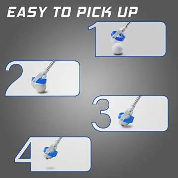 Golf Ball Retriever, Golf Balls Retriever Telescopic for Water with Spring Release-Ready Head, Balls...