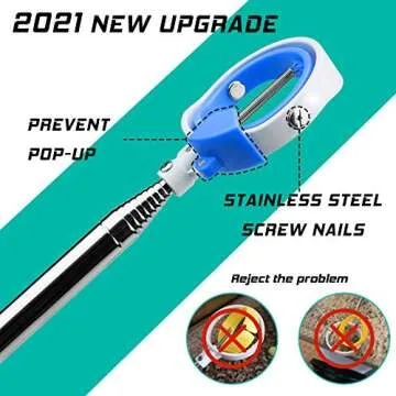 Golf Ball Retriever, Golf Balls Retriever Telescopic for Water with Spring Release-Ready Head, Balls Retriever Tool Golf with Locking Clip, Grabber Tool, Golf Accessories Golf Gift for Men (Blue, 9ft)