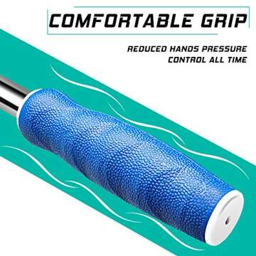 Golf Ball Retriever, Golf Balls Retriever Telescopic for Water with Spring Release-Ready Head, Balls Retriever Tool Golf with Locking Clip, Grabber Tool, Golf Accessories Golf Gift for Men (Blue, 9ft)