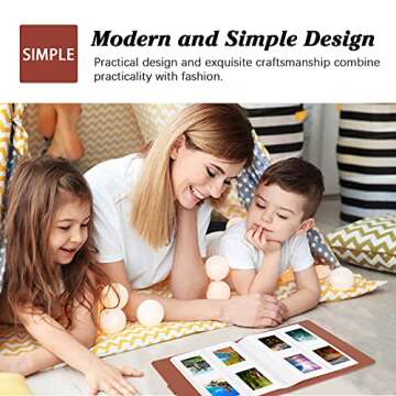 256 Photos Album for Fujifilm Instax Mini Camera/Polaroid 2”x3” Pictures, 2x3 Photo Album Book for Fujifilm Instax Mini 11 12 evo 9 90 70 40 8 Instant Camera & Instax Mini Instant Film (Brown)