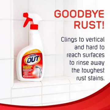 Iron OUT Rust Stain Remover Spray Gel - Powerful Clean