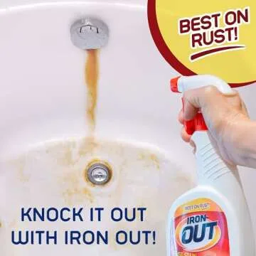 Iron OUT Rust Stain Remover Spray Gel - Powerful Clean