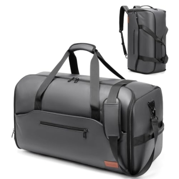 Moulyan Convertible Garment Bag - Stylish 3 in 1 Waterproof Travel Duffle with Shoe Compartment