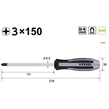 VESSEL MEGADORA IMPACTA Tool for JIS and Phillips Screws
