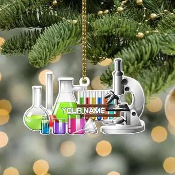 Custom Science Ornament for Chemistry Lovers - Unique Gift