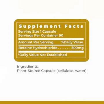Premier HCL - Supports Nutrient Absorption & Digestion - 90 Capsules