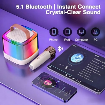 SaundBlokz Mini Karaoke Machine for Kids & Teens