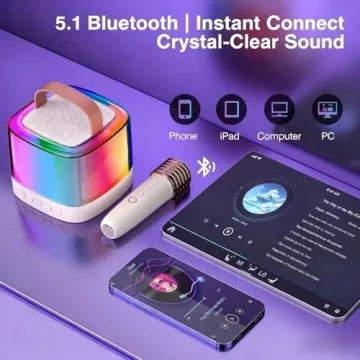 SaundBlokz Mini Karaoke Machine for Kids & Teens