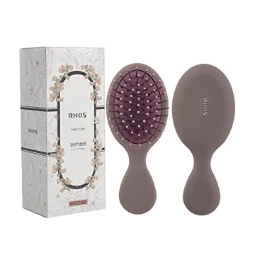 RHOS Mini Hair Brush: Soft Bristles, Compact & Travel-Friendly