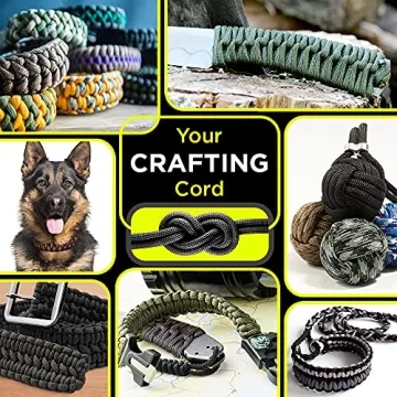 TECECUM 550 LB Paracord for Outdoor Activities and Crafts