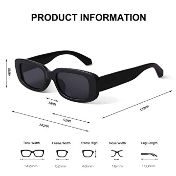 Buy BUTABY Retro Rectangle Sunglasses for Women