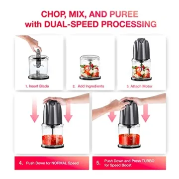 Mueller Mini Food Processor Chopper for Easy Meal Prep