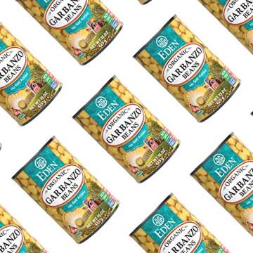 Eden Organic Garbanzo Beans, Chickpeas, 15 oz Can (12-Pack Case), No Salt Added, Non-GMO, Gluten Free, Vegan, Kosher, U.S. Grown, Heat and Serve, Macrobiotic