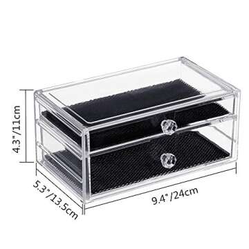 LTLKY SANNO Acrylic Organizer for Makeup & Jewelry Storage