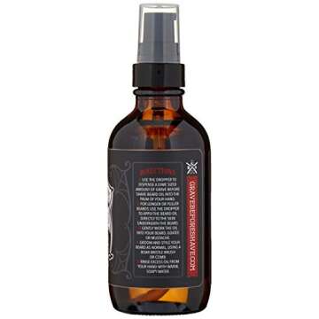 Grave Before Shave™ Beard Oil (Bay Rum Scent) 4 Oz. Bottle