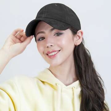 The Hat Depot Baseball Dad Hat – Stylish, Comfortable & Protective UPF 50+ Cap