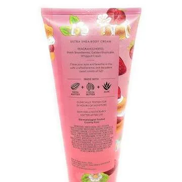 Bath and Body Works Strawberry Pound Cake Body Cream 8 Ounce Full Size