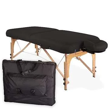 Inner Strength E2 Black Portable Massage Table for Wellness