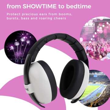 Banz Bubzee Baby Headphones for Noise Protection - Baby Ear Muffs, Newborn Infant & Toddler, 0 to 36 Months, Adjustable