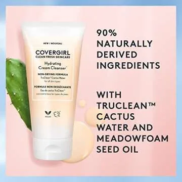 COVERGIRL Hydrating Vegan Cream Cleanser - Gentle & Effective