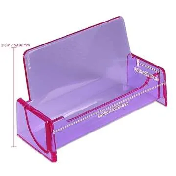 Beauticom Standard Style Business Card Holder Organizer Stand Display for Offices, Receptionist, Sal...