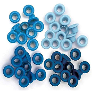 We R Memory Keepers Eyelets Blue 60 Piece Craft Pack