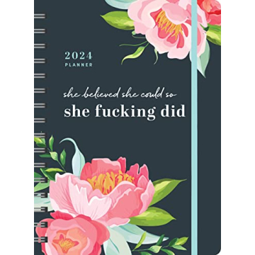 2024 She Believed She Could Planner with Stickers