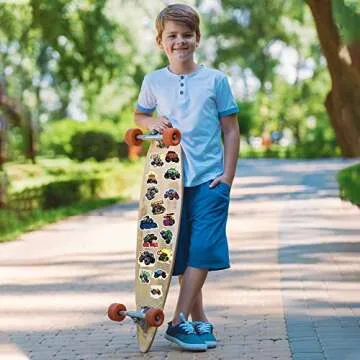 DULEFUN 50PCS Monster Truck Stickers, Truck Car Stickers for kids, Car Stickers Waterproof for Water Bottles Skateboard Car Bike Phone Case Laptop Suitcase, Monster Truck Gifts for Girls Boys Party