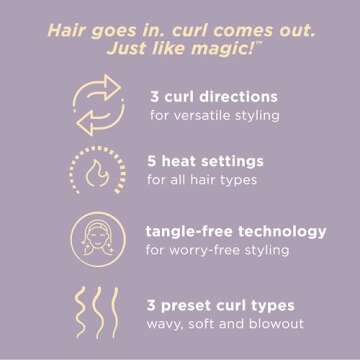 INFINITIPRO by CONAIR Curl Secret Automatic Curling Iron - 1 1/4-inch Barrel - Hair Curler for All H...