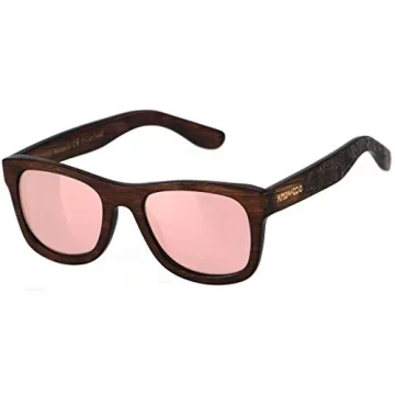 ANDWOOD Bamboo Floating Sunglasses for Men Women Polarized