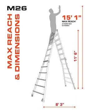 Versatile Little Giant Velocity Multi-Position Ladder - 26ft